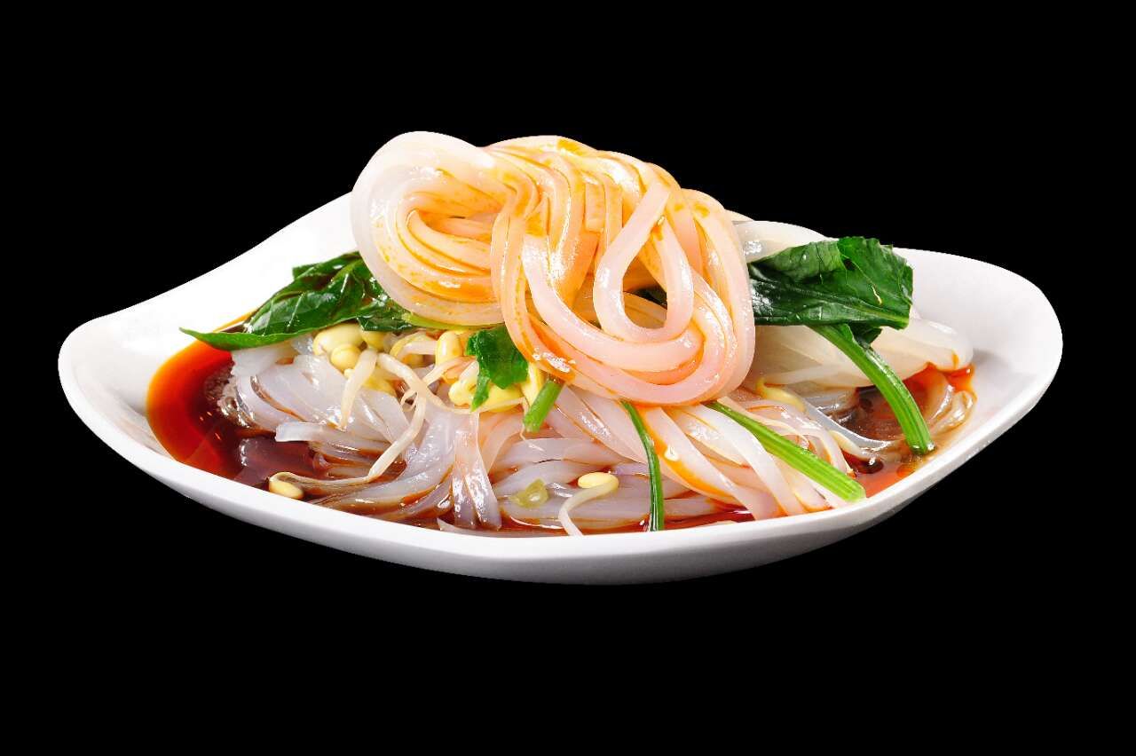 美味的涼皮|牛口水的饸饹